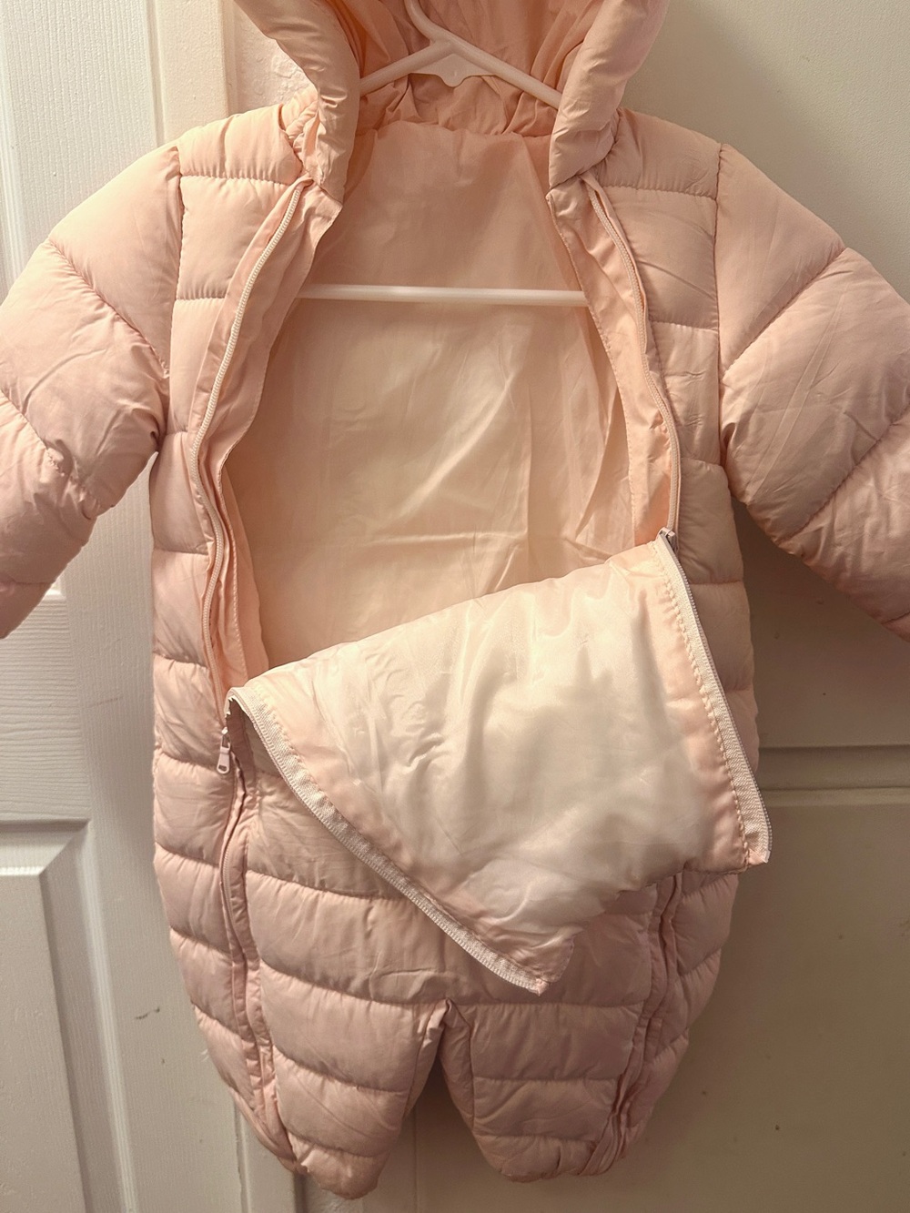 Baby Pink Puffer Jacket Winter Snowsuit - Picture 3 of 6